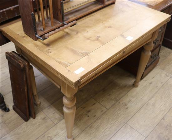 A small pine kitchen table, W.98cm